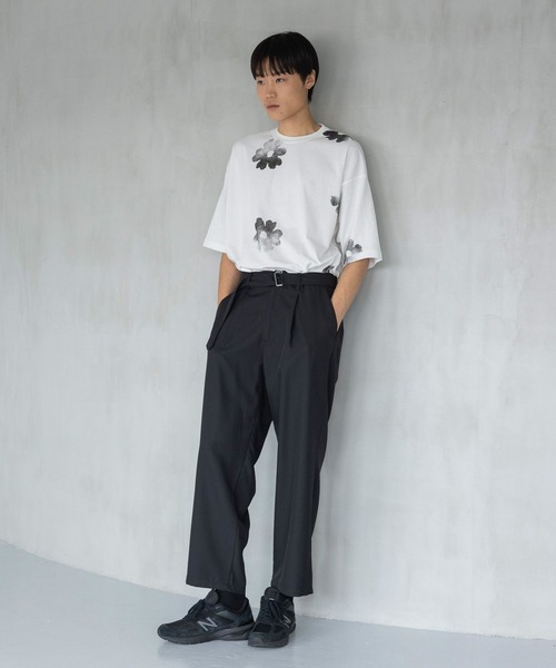 LOWRYS FARM（ローリーズファーム）の「ベルトツキツイルワイドパンツ　970875（その他パンツ・メンズ・ブラック/ブラウン・MEDIUM/LARGE）」の13枚目の写真