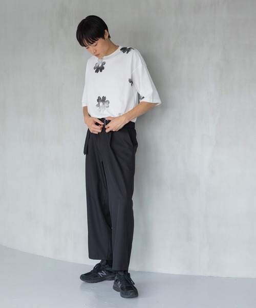 LOWRYS FARM（ローリーズファーム）の「ベルトツキツイルワイドパンツ　970875（その他パンツ・メンズ・ブラック/ブラウン・MEDIUM/LARGE）」の10枚目の写真