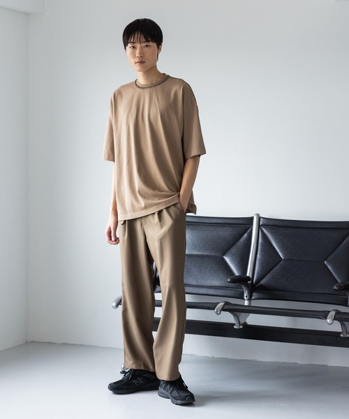 LOWRYS FARM（ローリーズファーム）の「ベルトツキツイルワイドパンツ　970875（その他パンツ・メンズ・ブラック/ブラウン・MEDIUM/LARGE）」の20枚目の写真