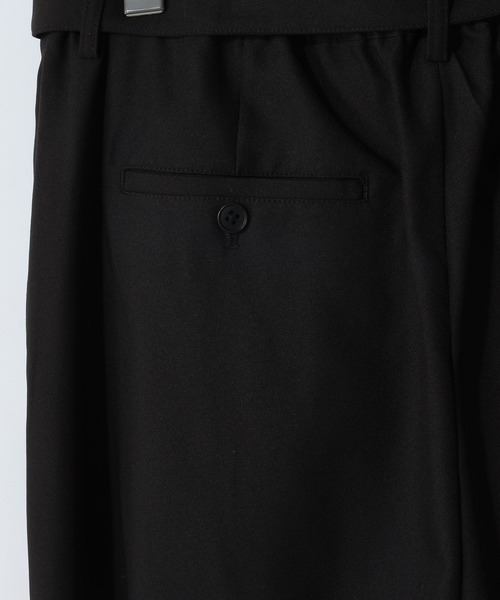 LOWRYS FARM（ローリーズファーム）の「ベルトツキツイルワイドパンツ　970875（その他パンツ・メンズ・ブラック/ブラウン・MEDIUM/LARGE）」の19枚目の写真