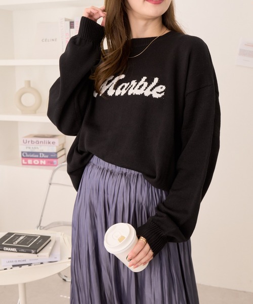 Ada.(エイダ)の「マーブル ロゴ ジャガード ニット(ニット/セーター・レディース・オフホワイト/ブラック/レッド・FREE)」の20枚目の写真