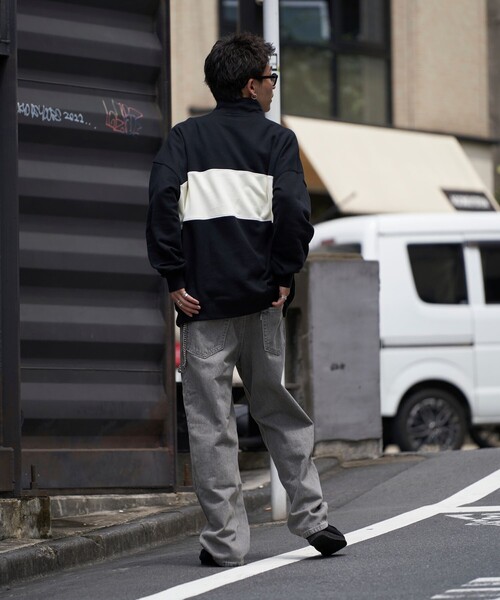 PUBLUX（パブリュクス）の「U.S. POLO ASSN./ユーエスポロアッスン 別注ハーフジップスウェット/ロゴ刺繍/ユニセックス/裏起毛(限定展開)（スウェット・メンズ・ネイビー/グリーン/ブルー/チャコールグレー/ブラック/ライトグレー/インディゴブルー/グレー・LARGE/SMALL/MEDIUM）」の14枚目の写真