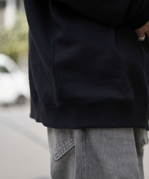 PUBLUX（パブリュクス）の「U.S. POLO ASSN./ユーエスポロアッスン 別注ハーフジップスウェット/ロゴ刺繍/ユニセックス/裏起毛(限定展開)（スウェット・メンズ・ネイビー/グリーン/ブルー/チャコールグレー/ブラック/ライトグレー/インディゴブルー/グレー・LARGE/SMALL/MEDIUM）」の19枚目の写真