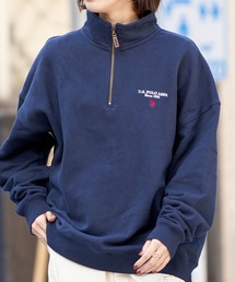 U.S. POLO ASSN./ユーエスポロアッスン 別注ハーフジップスウェット/ロゴ刺繍/ユニセックス/裏起毛(限定展開)