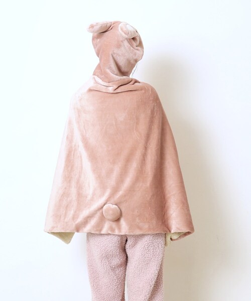 SHOO・LA・RUE（シューラルー）の「◆【シューラズー】フード付きブランケット（ブランケット・レディース・グレー/ブラウン系/ピンク系・00）」の5枚目の写真