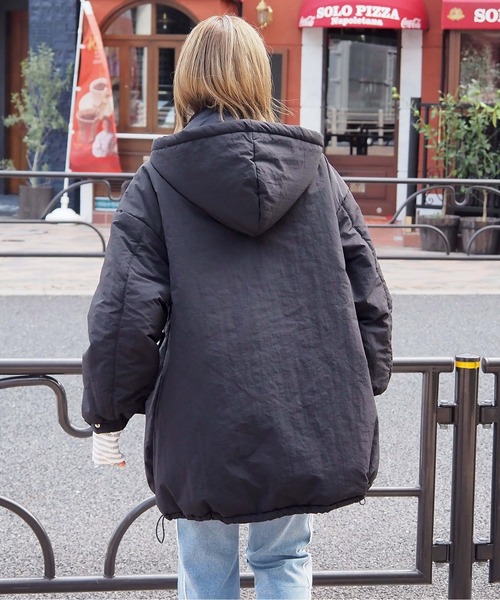 tiptop（ティップトップ）の「【2WAY】ナイロン中綿フードブルゾン