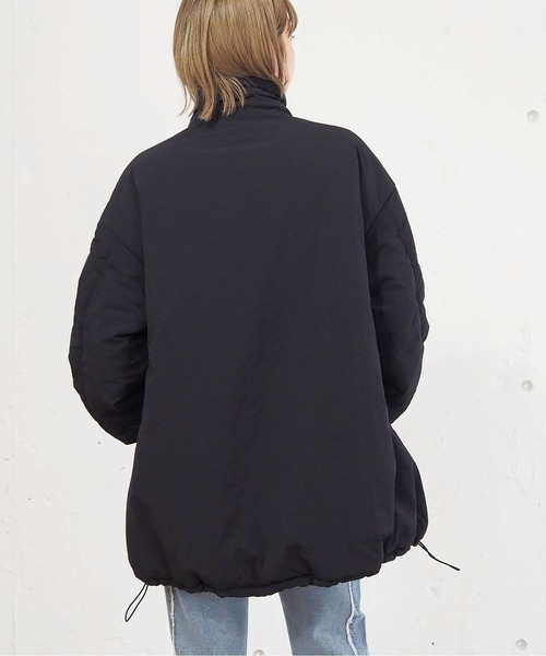 tiptop(ティップトップ)の「【2WAY】ナイロン中綿フードブルゾン(ダウンジャケット/コート・レディース・アイボリー/ブラック/カーキ・FREE)」の18枚目の写真