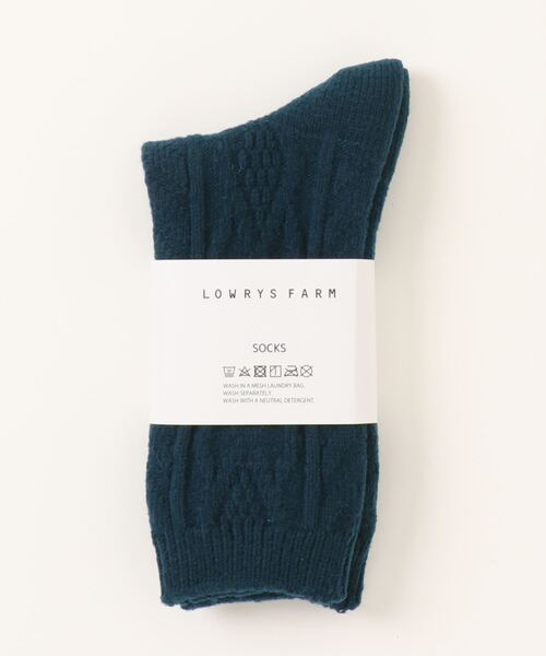 LOWRYS FARM（ローリーズファーム）の「ソフトウォームソックス　976158（ソックス/靴下・レディース・レッド/ベージュ/ブルー・FREE）」の3枚目の写真