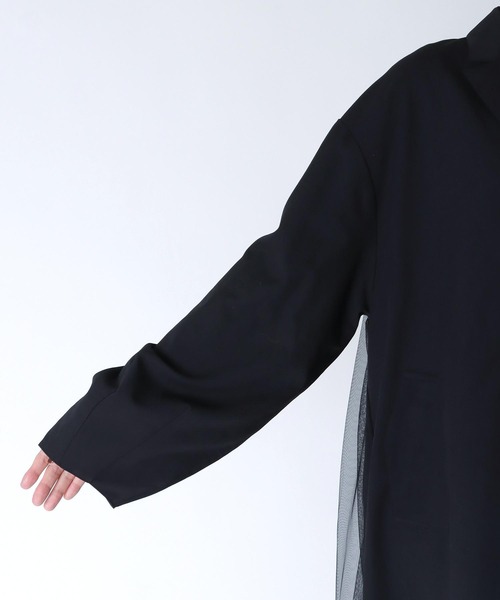 Three Four Time(スリーフォータイム)の「チュールレイヤードチェスターコート(チェスターコート・レディース・ブラック・FREE)」の15枚目の写真