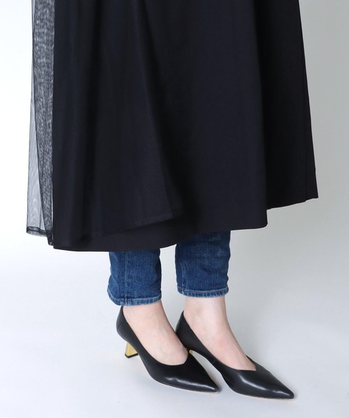 Three Four Time(スリーフォータイム)の「チュールレイヤードチェスターコート(チェスターコート・レディース・ブラック・FREE)」の17枚目の写真