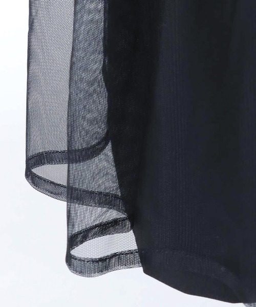 Three Four Time(スリーフォータイム)の「チュールレイヤードチェスターコート(チェスターコート・レディース・ブラック・FREE)」の19枚目の写真