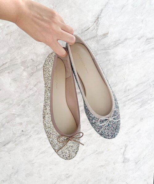 ESPERANZA(エスペランサ)の「高評価レビュー!グリッターバレエローヒールパンプス【ESPERANZA_blanca】 結婚式二次会 パーティー(パンプス・レディース・クリア/ブロンズ/シルバー/ゴールド・S/M/L/LL)」の7枚目の写真