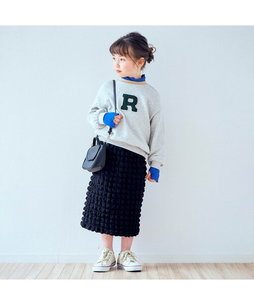 apres les cours(アプレレクール)の「ぽこぽこスカート(スカート・キッズ・ブルー/ブラック・100/130/120/140/90/110)」の3枚目の写真