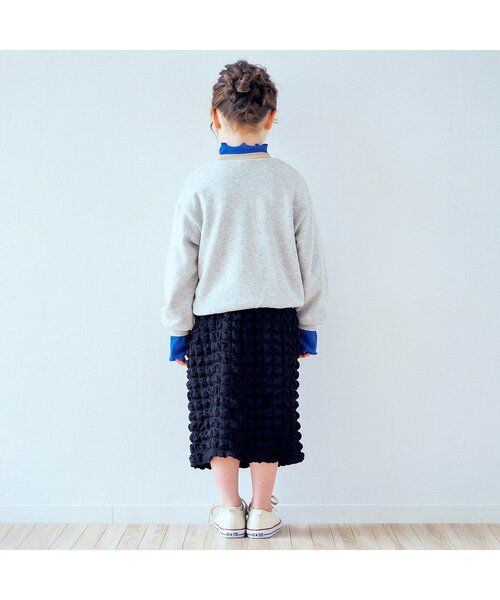 apres les cours(アプレレクール)の「ぽこぽこスカート(スカート・キッズ・ブルー/ブラック・100/130/120/140/90/110)」の4枚目の写真