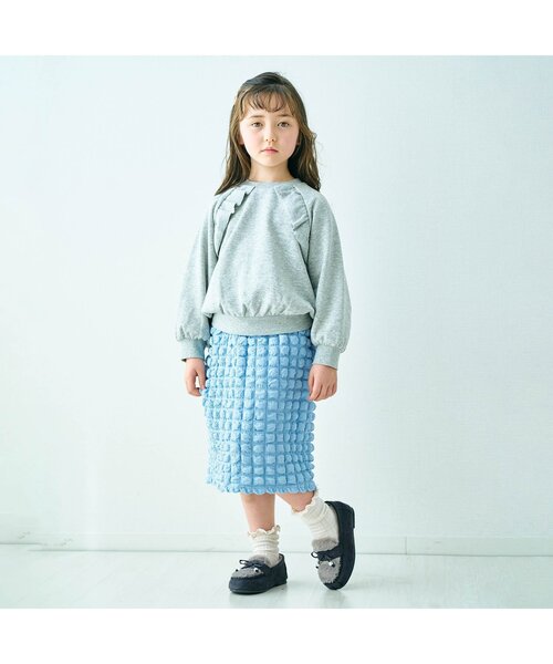 apres les cours(アプレレクール)の「ぽこぽこスカート(スカート・キッズ・ブルー/ブラック・100/130/120/140/90/110)」の5枚目の写真