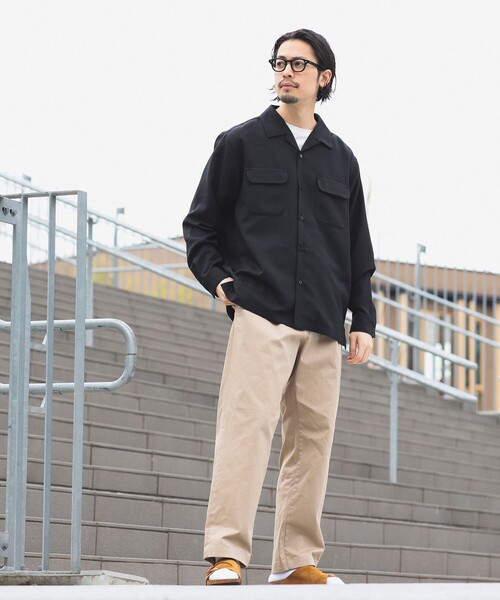 新品未使用☆BEAMS ストレッチテーパードチノパン M ブラック BEAMS（ビームス）ストレッチテーパードチノ（パンツ チノパンツ