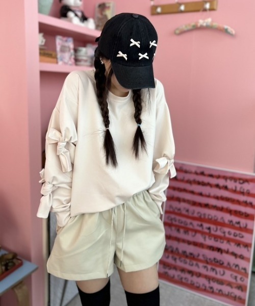 ipugo(イプゴ)の「ipugo/イプゴ レザーショートパンツ(その他パンツ・レディース・ブラック/ピンク/ベージュ・FREE)」の20枚目の写真