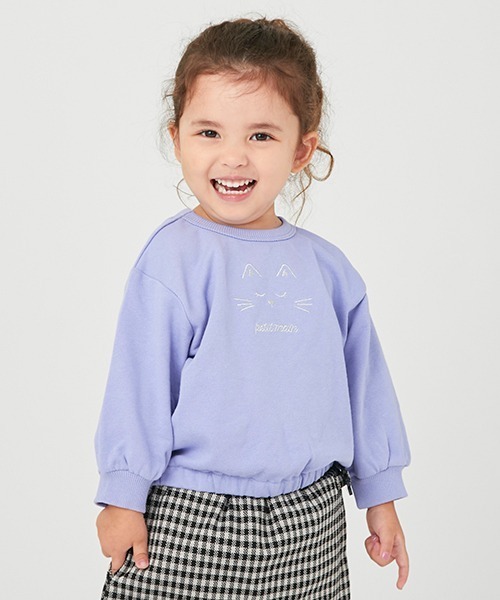 petit main(プティマイン)の「【プティプラ】GIRLSトレーナー(スウェット・キッズ・ブラック/ネイビー/ブルー/ピンク/ラベンダー/レッド/キナリ/アイボリー/ライトベージュ・90cm/100cm/80cm/120cm/110cm/130cm)」の7枚目の写真