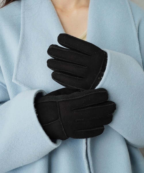 ☆FREAK’S STORE☆美品リアルムートンコート＆グローブ（手袋）付き ☆FREAK'S STORE☆美品リアルムートンコート＆グローブ（手袋