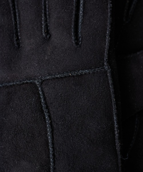 Casselini（キャセリーニ）の「リアルムートングローブ（手袋・レディース・キャメル/ブラック/アイボリー・フリー）」の5枚目の写真