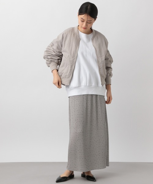 A part by（アパートバイ）の「【サイズ展開あり】プリーツイージースカート（スカート・レディース・キャメル/ブラック系その他2/グレー/ブラック・SMALL/FREE）」の11枚目の写真