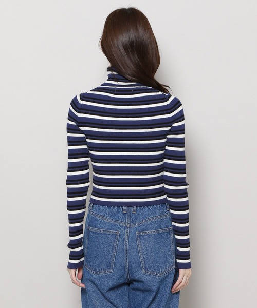 3.3 Field Trip （3.3フィールドトリップ）の「3.3 Field Trip／マルチボーダータートル 2988345（ニット/セーター・レディース・ブルー/ブラウン・FREE）」の11枚目の写真