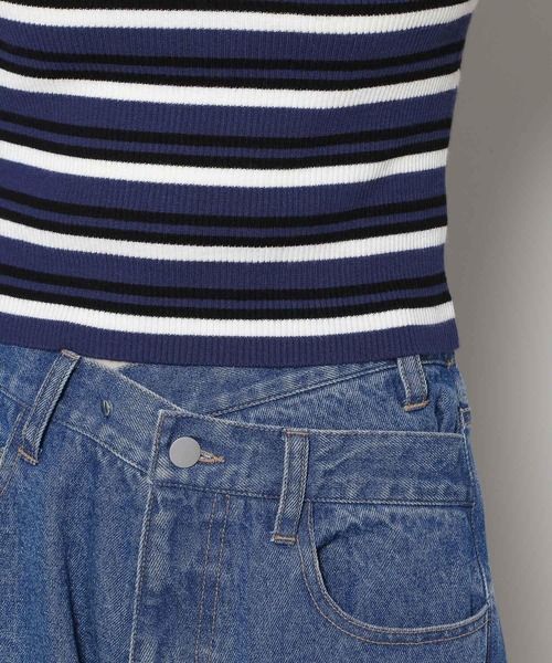 3.3 Field Trip （3.3フィールドトリップ）の「3.3 Field Trip／マルチボーダータートル 2988345（ニット/セーター・レディース・ブルー/ブラウン・FREE）」の14枚目の写真