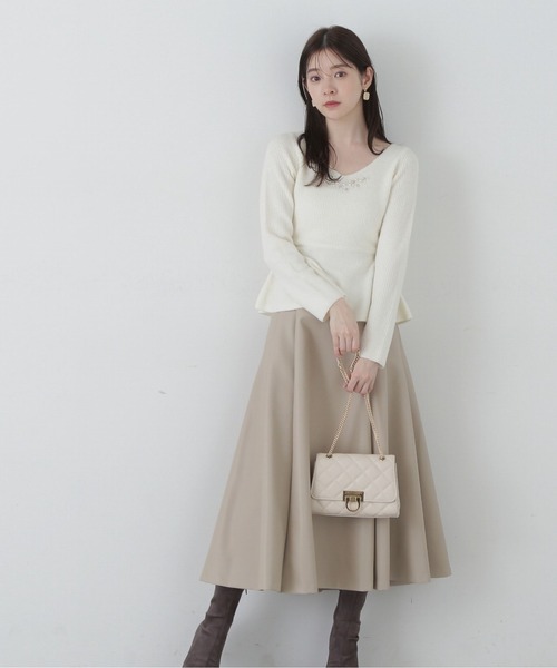 PROPORTION BODY DRESSING（プロポーションボディドレッシング）の「ペプラムビジューニット / 1214170003（ニット/セーター・レディース・ホワイト系その他/ブルー・FREE）」の21枚目の写真