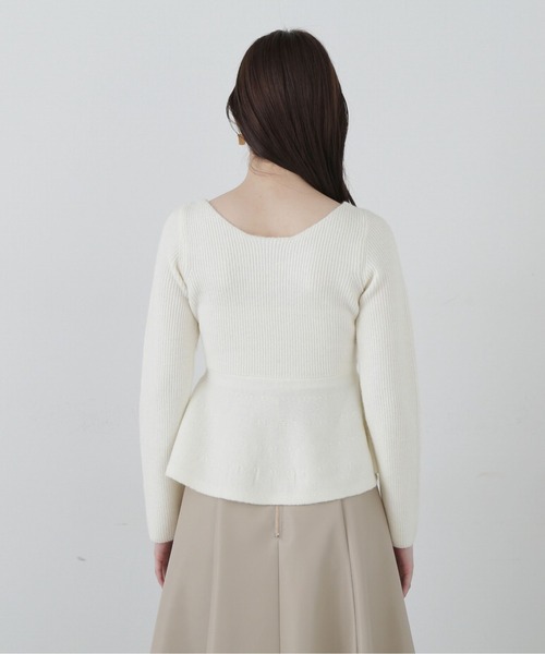 PROPORTION BODY DRESSING（プロポーションボディドレッシング）の「ペプラムビジューニット / 1214170003（ニット/セーター・レディース・ホワイト系その他/ブルー・FREE）」の11枚目の写真
