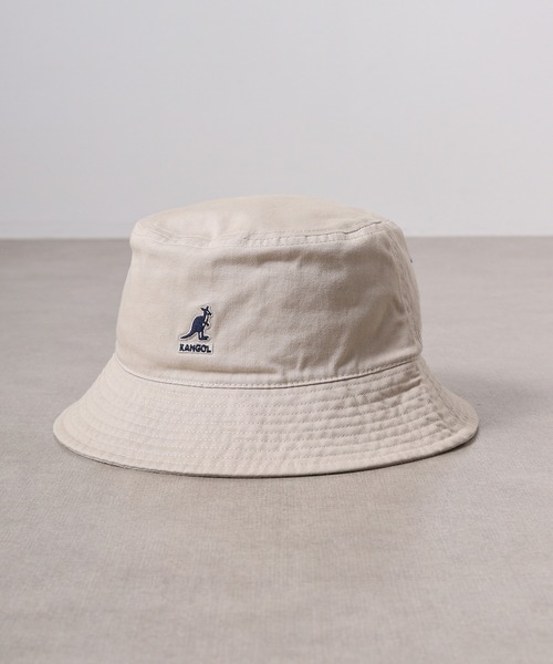 KANGOL(カンゴール)の「KANGOL WASHED BUCKET(ハット・メンズ・ベージュ/ホワイト×ネイビー/ブラック/ダークカーキ/ネイビー・XL/L/M/XXL)」の20枚目の写真