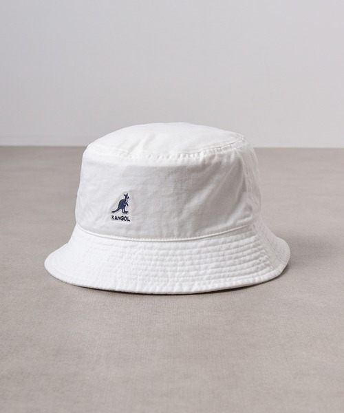 KANGOL(カンゴール)の「KANGOL WASHED BUCKET(ハット・メンズ・ベージュ/ホワイト×ネイビー/ブラック/ダークカーキ/ネイビー・XL/L/M/XXL)」の18枚目の写真