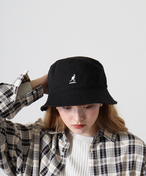 KANGOL(カンゴール)の「KANGOL WASHED BUCKET(ハット・メンズ・ベージュ/ホワイト×ネイビー/ブラック/ダークカーキ/ネイビー・XL/L/M/XXL)」の16枚目の写真