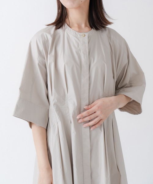Kelen(ケレン)の「「KELEN/ケレン」ワイドシルエットワンピース(ワンピース・レディース・チャコールグレー/ライトベージュ・M/S)」の6枚目の写真