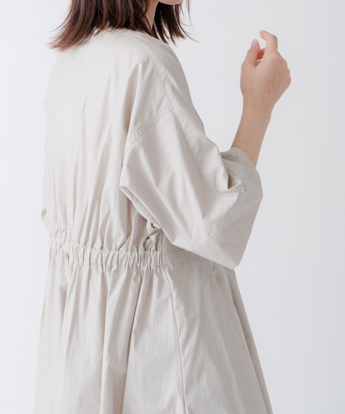 Kelen(ケレン)の「「KELEN/ケレン」ワイドシルエットワンピース(ワンピース・レディース・チャコールグレー/ライトベージュ・M/S)」の8枚目の写真