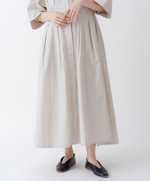 Kelen(ケレン)の「「KELEN/ケレン」ワイドシルエットワンピース(ワンピース・レディース・チャコールグレー/ライトベージュ・M/S)」の9枚目の写真