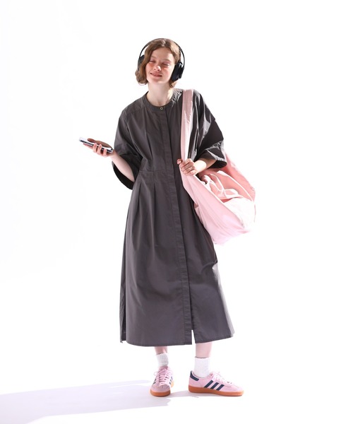 Kelen(ケレン)の「「KELEN/ケレン」ワイドシルエットワンピース(ワンピース・レディース・チャコールグレー/ライトベージュ・M/S)」の14枚目の写真