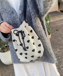 TONE SELECT GOODS | Liaa/ ハート柄ニットショルダーバッグ A18184(ショルダーバッグ)