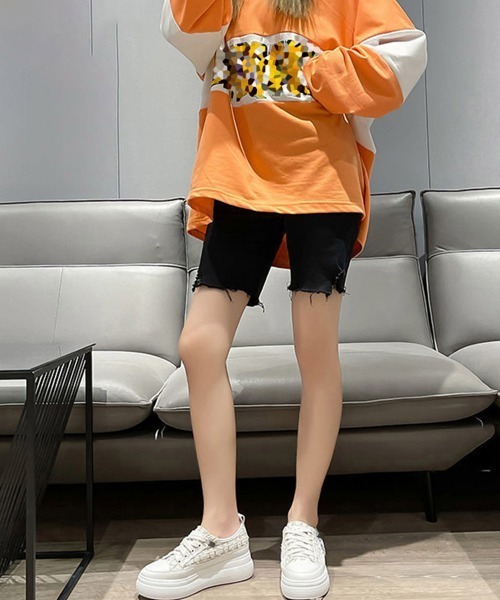 Miniministore(ミニミニストア)の「ツイードスニーカー 厚底シューズ 韓国(スニーカー・レディース・ブラック/アイボリー・23.0cm/24.0cm/24.5cm/22.5cm/23.5cm)」の3枚目の写真