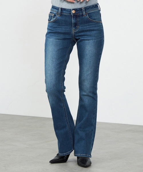 C17（シーセブンティーン）の「C17 ブーツカットデニムパンツ（デニムパンツ・レディース・ブラック/インディゴブルー/ダークインディゴブルー/ブルー・32/30/31/27/28/29/26）」の15枚目の写真