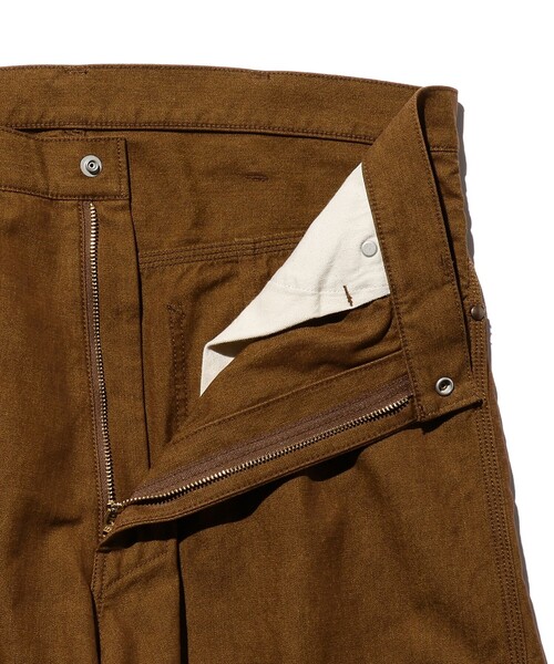 BEAMS PLUS(ビームスプラス)の「BEAMS PLUS / シャンブレー キャンバス ペインターパンツ(その他パンツ・メンズ・ブラウン/カーキ・M/L/XL/S)」の3枚目の写真