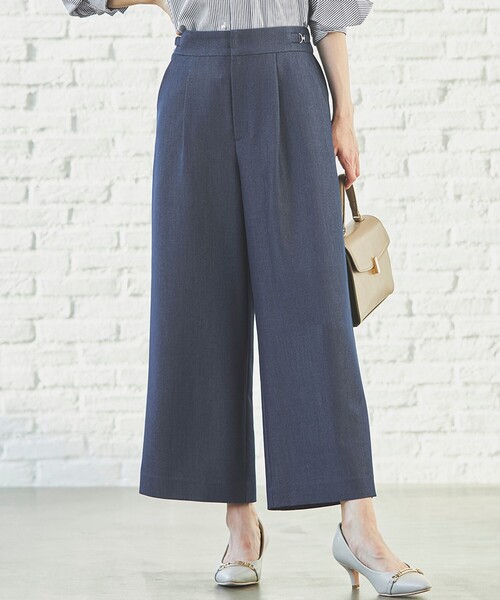 ANY SIS（エニィスィス）の「【洗える】ビットポイント ワイドパンツ（その他パンツ・レディース・ベージュ系/ネイビー系/アイボリー系/スカイブルー系/ダルブルー系・1/3/2）」の5枚目の写真