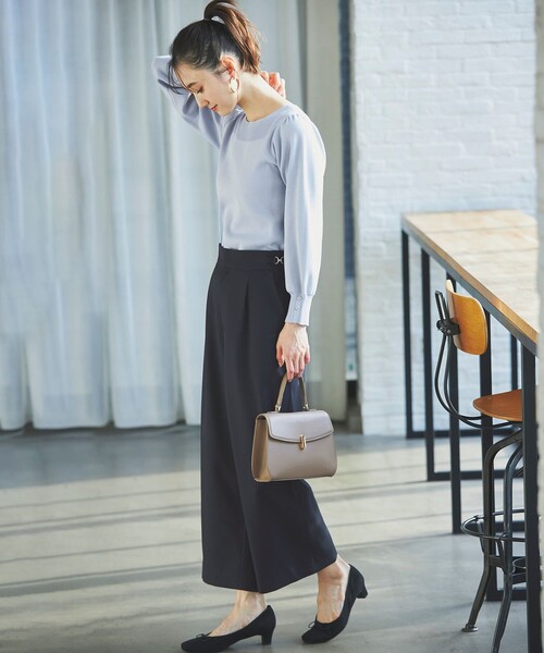 ANY SIS（エニィスィス）の「【洗える】ビットポイント ワイドパンツ（その他パンツ・レディース・ベージュ系/ネイビー系/アイボリー系/スカイブルー系/ダルブルー系・1/3/2）」の11枚目の写真