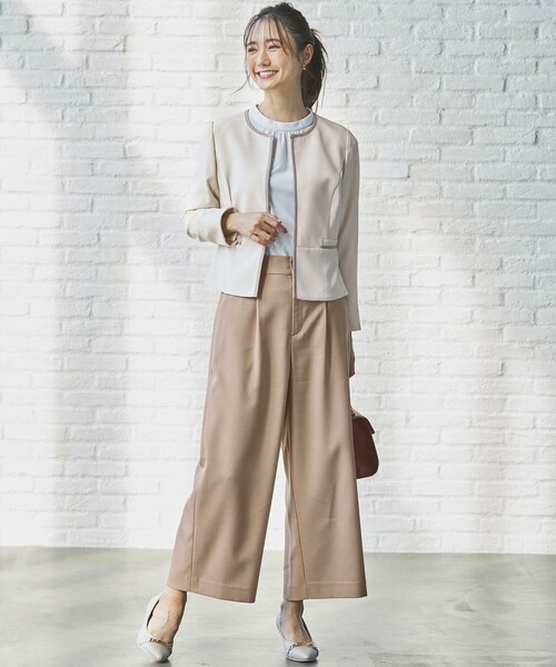 ANY SIS（エニィスィス）の「【洗える】ビットポイント ワイドパンツ（その他パンツ・レディース・ベージュ系/ネイビー系/アイボリー系/スカイブルー系/ダルブルー系・1/3/2）」の13枚目の写真