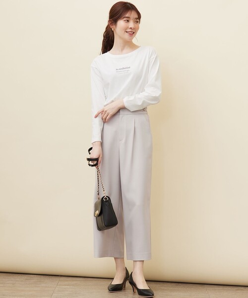 ANY SIS（エニィスィス）の「【洗える】ビットポイント ワイドパンツ（その他パンツ・レディース・ベージュ系/ネイビー系/アイボリー系/スカイブルー系/ダルブルー系・1/3/2）」の16枚目の写真