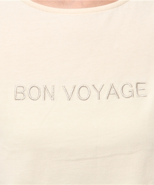 OUTLET(アウトレット)の「【who's who Chico】BONVOYAGEプリントT(Tシャツ/カットソー・レディース・クリーム・FREE)」の8枚目の写真