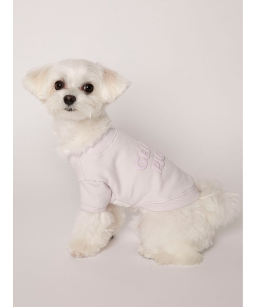 gelato pique(ジェラートピケ)の「【CAT&DOG】【販路限定商品】裏毛プルオーバー(ペットウェア・レディース・パープル/オフホワイト/ピンク・SMALL/LARGE/MEDIUM)」の3枚目の写真