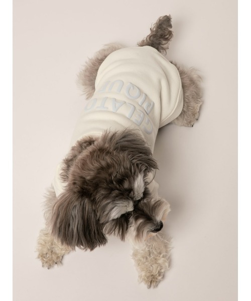 gelato pique(ジェラートピケ)の「【CAT&DOG】【販路限定商品】裏毛プルオーバー(ペットウェア・レディース・パープル/オフホワイト/ピンク・SMALL/LARGE/MEDIUM)」の2枚目の写真
