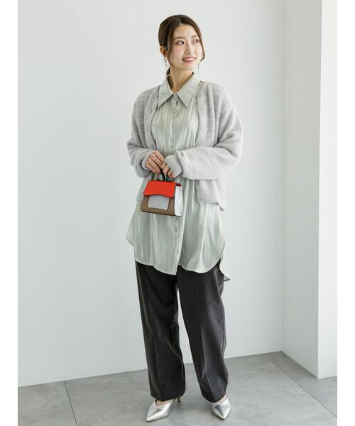 Te chichi（テチチ）の「ベロアストレートパンツ（その他パンツ・レディース・チャコールグレー/キャメル・F）」の5枚目の写真