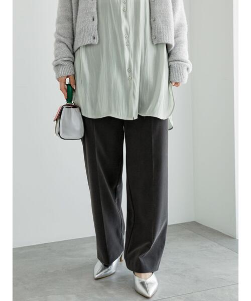 Te chichi（テチチ）の「ベロアストレートパンツ（その他パンツ・レディース・チャコールグレー/キャメル・F）」の7枚目の写真