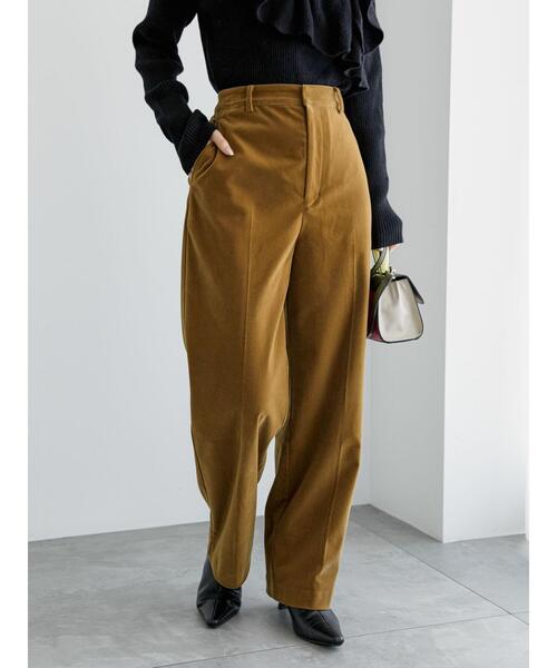 Te chichi（テチチ）の「ベロアストレートパンツ（その他パンツ・レディース・チャコールグレー/キャメル・F）」の10枚目の写真